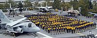 (Sept. 7, 2006) ? Chiefs and chief selectees from the San Diego area stand in formation during colors for Chief Petty Officers (